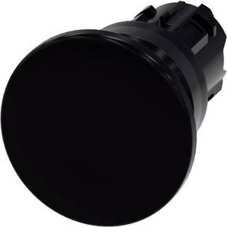 Siemens Paddehatte trykknap, 40mm, sort