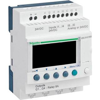 Schneider Electric Zelio 8I / 4U relæ m/ur 24VDC
