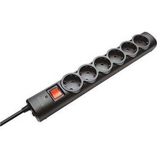 Trust Surge Guard Strømstødsbeskytter 6-stik Sort 1.8m
