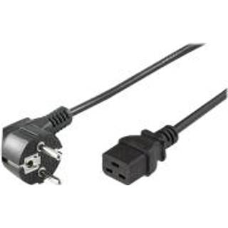 Microconnect Pe07719005 El-ledning Sort 0,5 M Cee7/7 C19 Forbinder 0.5m. Cee7/7 C19 Forbinder Sort
