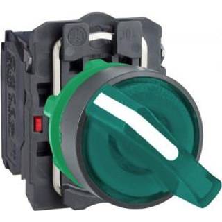 Schneider Electric Harmony drejeafbryder komplet med led og 2 faste positioner i grøn 230-240vac 1xno+1xnc, xb5ak123m5