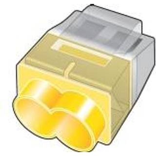 Samlemuffe 2 Ledere Gul 150Stk. Solar