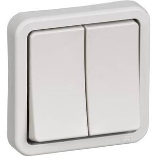 LK OPUS 74 kroneafbryder 1 modul, lysegrå