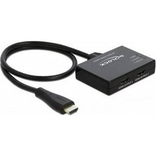DeLOCK - video/audio splitter - 2 ports