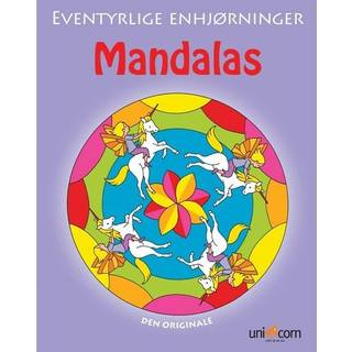 Mandalas med Enhjørninger Mandalas med Enhjørninger Denne Mandalas-malebog indeholder 32 flotte, cirkelrunde motiver med eventyrlige enhjørninger. Motiverne er trykt på tykt kvalitetspapir, og hver side kan tages ud for sig og hænges op eller gives væk. Når du farvelægger Mandalas-motiver, styrker du koncentrationsevnen og evnen til at holde fokus. Samtidig virker farvelægningsprocessen beroligende. Se alle vores malebøger her.