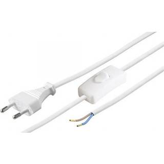Pro Euro cord for assembly with switch 1.5 m white