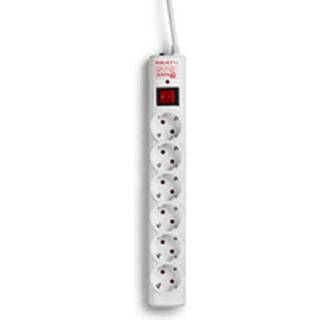SALICRU SPS SAFE 6 Strømstødsbeskytter 6-stik 10A Hvid 1.5m