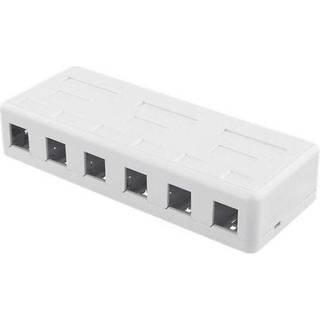 Deltaco VR-222 Surface mount box for Keystone 1-Port White