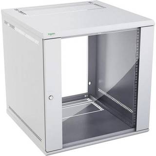 LK Actassi 19'' vægrack fladpak med glasdør 600x600x618 mm 12HE, lysegrå