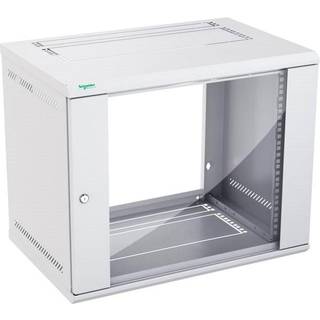 Actassi 19'' Væg Rack Flad-pak med Glasdør, BDH: 600 x 400 x 485 9HE, Lysegrå