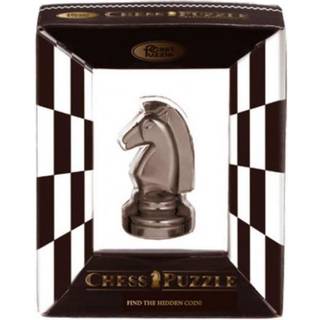 Hanayama Black Cast Puzzle Premium Series ~ Skak Puzzle ~ Knight Decorative Product