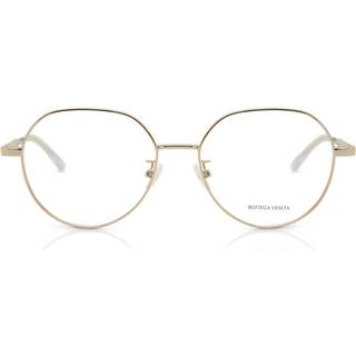 Bottega Veneta Unisex BV1076OA 001 Optiske stel Metal Guld Rund