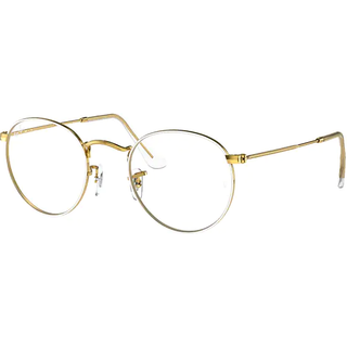 Ray - Ban Unisex RX3447V ROUND METAL 3104 Optiske stel Metal Hvid Rund