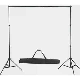 fotostudieudstyr med lamper, paraplyer, baggrund og reflektor