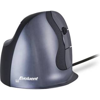 Bakker Elkhuizen Evoluent D - mouse - USB - Vertical mouse - Optisk - 6 knapper - Grå