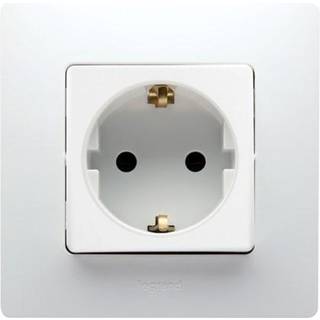 Legrand NILOE stikkontakt 230V SCHUKO 2 POL + N HVID