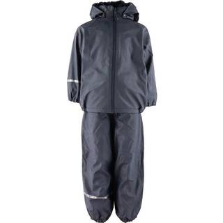 Celavi Dark Navy Regntøj Bukser Og Jakke Med Fleecefoer