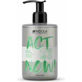 Indola Act Now! Repair Rensende og nærende shampoo til Hår 300 ml - 300 ml