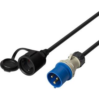 Deltaco Earthed Adapter Cable 1-Phase