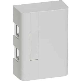 LK LEXCOM Dataudtag uden konnektor Montageboks Softline 112, 2xRJ, lysegrå