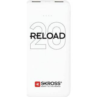SKross RELOAD 20 Powerbank - 20.000 mAh Powerbank - Hvid - 20000 mAh