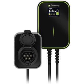 GREENCELL LadeBox Elbil med Udtag EV15RFID Typ2 Ladestander