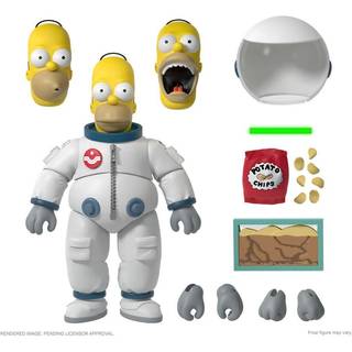The Simpsons ULTIMATES! Serie 1: Deep Space Homer – fuldt bevægelig figur med udskiftelige hoveder og hænder, Inanimate Carbon Rod