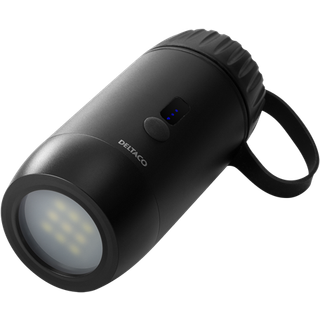 Deltaco 15000mAh Outdoor PowerBank med LED lygte og IP67 tæt