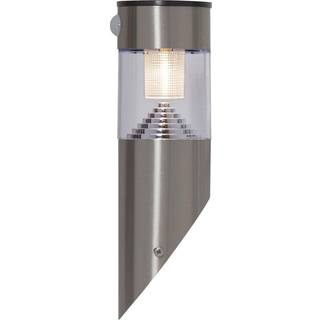 Star Trading - Solar Cell Lighting - Solar Cell Wall Lamp Marbella - Rustfrit stål - 29 cm