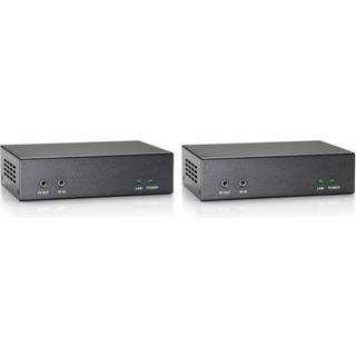 LevelOne HVE-9200 HDMI over Cat.5 Extender Kit - video/audio/serial extender - 10Mb LAN HDMI HDBaseT