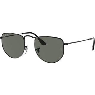 Ray - Ban Unisex RB3958 ELON 002/58 Solbriller Metal Sort Grøn Geometrisk Polariseret