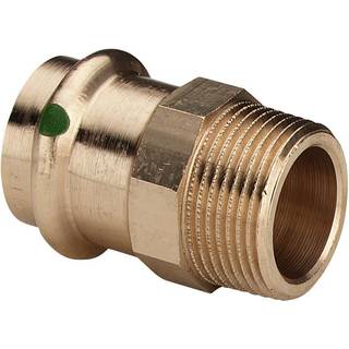 Viega Sanpress overgang 54 x 1 1/2" muffe/nippel rødgods