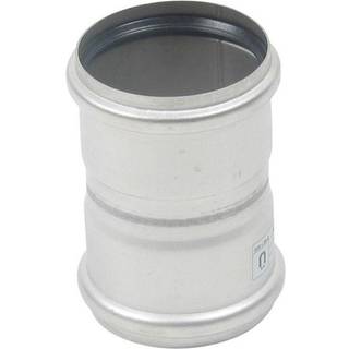 Blücher dobbeltmuffe 75 mm rustfri