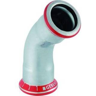 Geberit 1551953 Bøjning 76,1 x 76,1 mm, 45°, 1 ærme