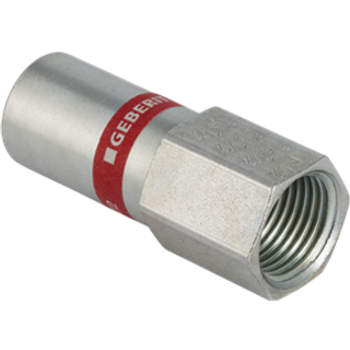 Geberit 1551039 Overgangsnippel Inv. gevind, glat ende 22 x 20 mm