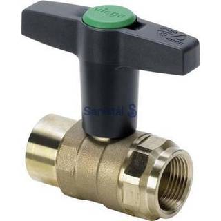 Viega Easytop kuglehane muffe/muffe 1 1/2" rødgods