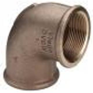 Viega Bøjning 90° muffe/muffe 3/8" rødgods