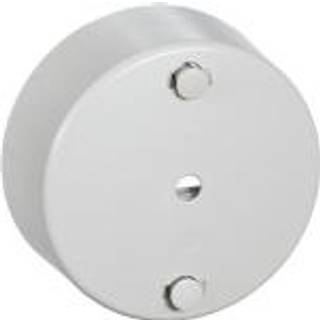 LK Clips-roset rund Ø 80 mm 4-leder + jord, lysegrå 182A5063