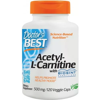 Acetyl L-Carnitin med Biosint Carnitiner, 500mg - 120 hættekapsler