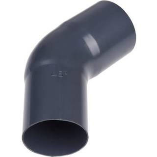 Plastmo bøjning 45 Ø90mm grafit 5224250
