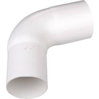 Plastmo bøjning, PVC, hvid, 75° - Ø90 mm