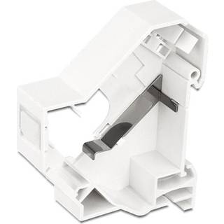 DeLOCK Keystone Mounting for DIN rail, shielded, white