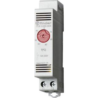 Finder 7T8100002403 Termostat 10A, 0-60 °C, med kontakt, der kan åbnes