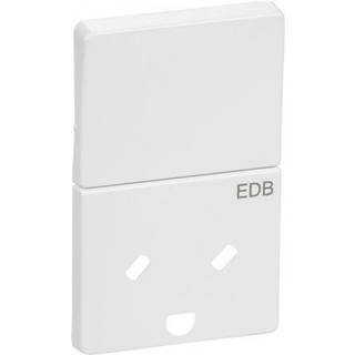 afdækning EDB stikkontakt med afbryder 2-pol m/J