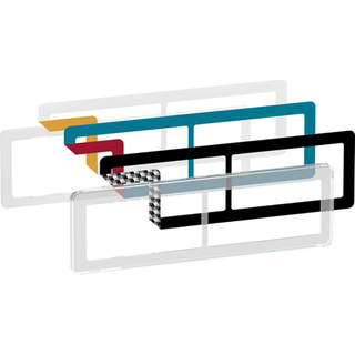 LK Fuga Choice design ramme - 2x2 modul - Transparent