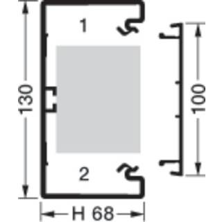 Br70130 Kanalbund Plast 68X130Mm 7035 Hager