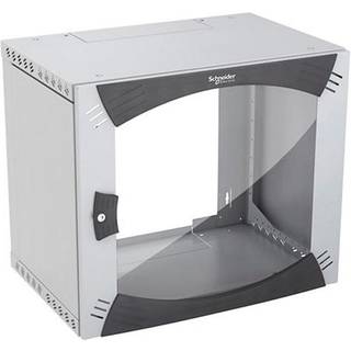 Actassi 19'' Væg Rack med Glasdør, BDH: 600 x 600 x 780, 15HE, Lysegrå