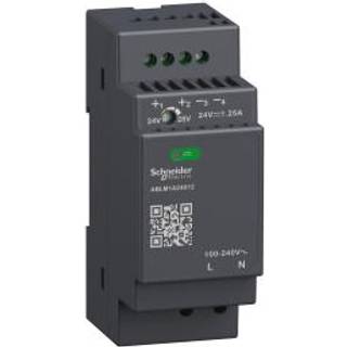 Schneider Modicon strømforsyning DIN-skinne med 24 VDC 30 W-1,2 A udgang og 100-240 VAC 1-faset forsyning