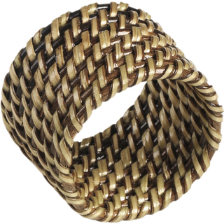Pillivuyt Napkin ring 4.5 x 3.5 cm Light/Dark brown Nito wicker