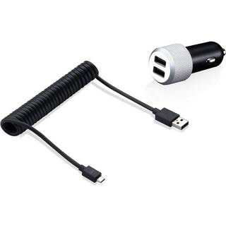 Just Mobile Highway Max - 12V Micro-B biloplader - 4.8A - 1.8m